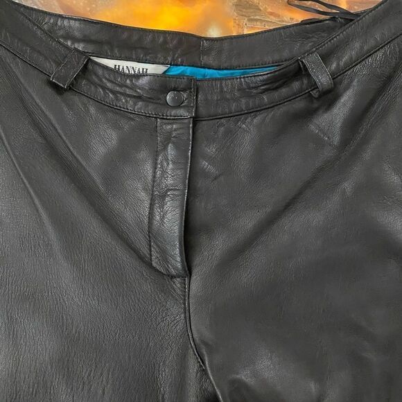 Hannah 100% leather bike shorts, size 6 - Picture 4 of 7
